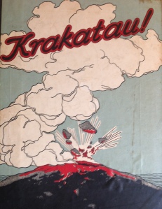 Magazine cover from 1928, from a photo gallery of the renewed eruptions of Anak Krakatau, Java. Photo: David Pyle.